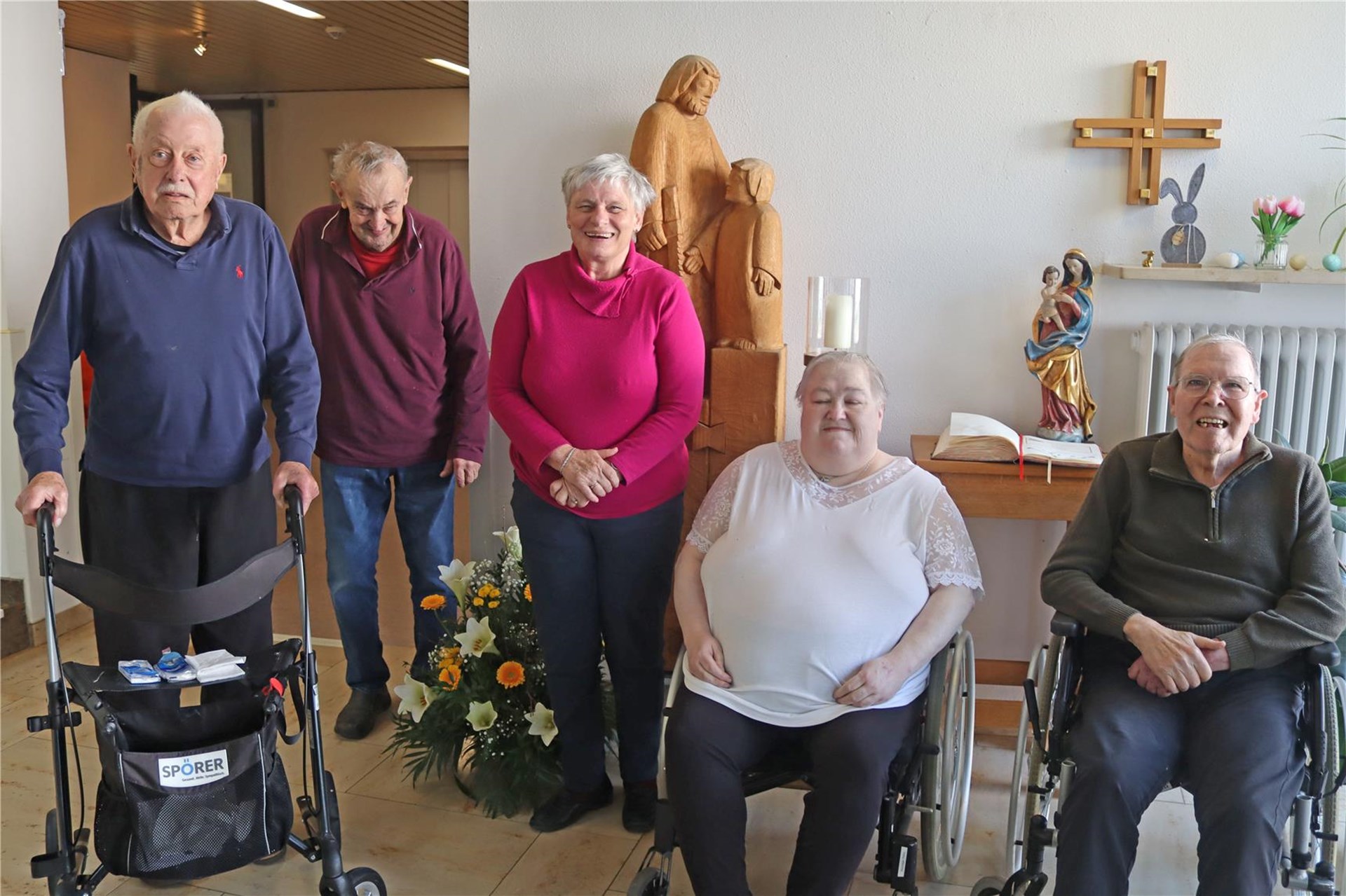 Unserer Bewohnervertretung gehören Kurt Lösing, Benedikt Hofmann, Ursula Meyer, Petra Kürzinger und Michael Glötzner an (von links).  