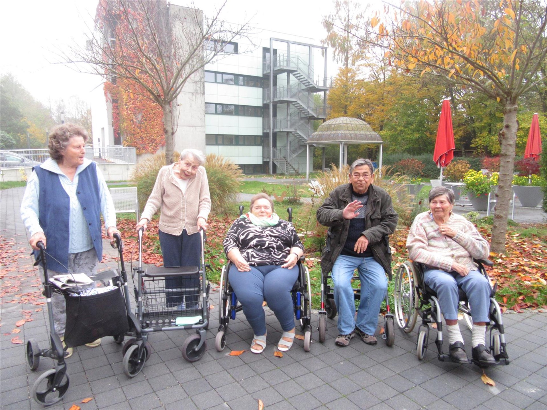 fünf Personen der Bewohnervertretung 