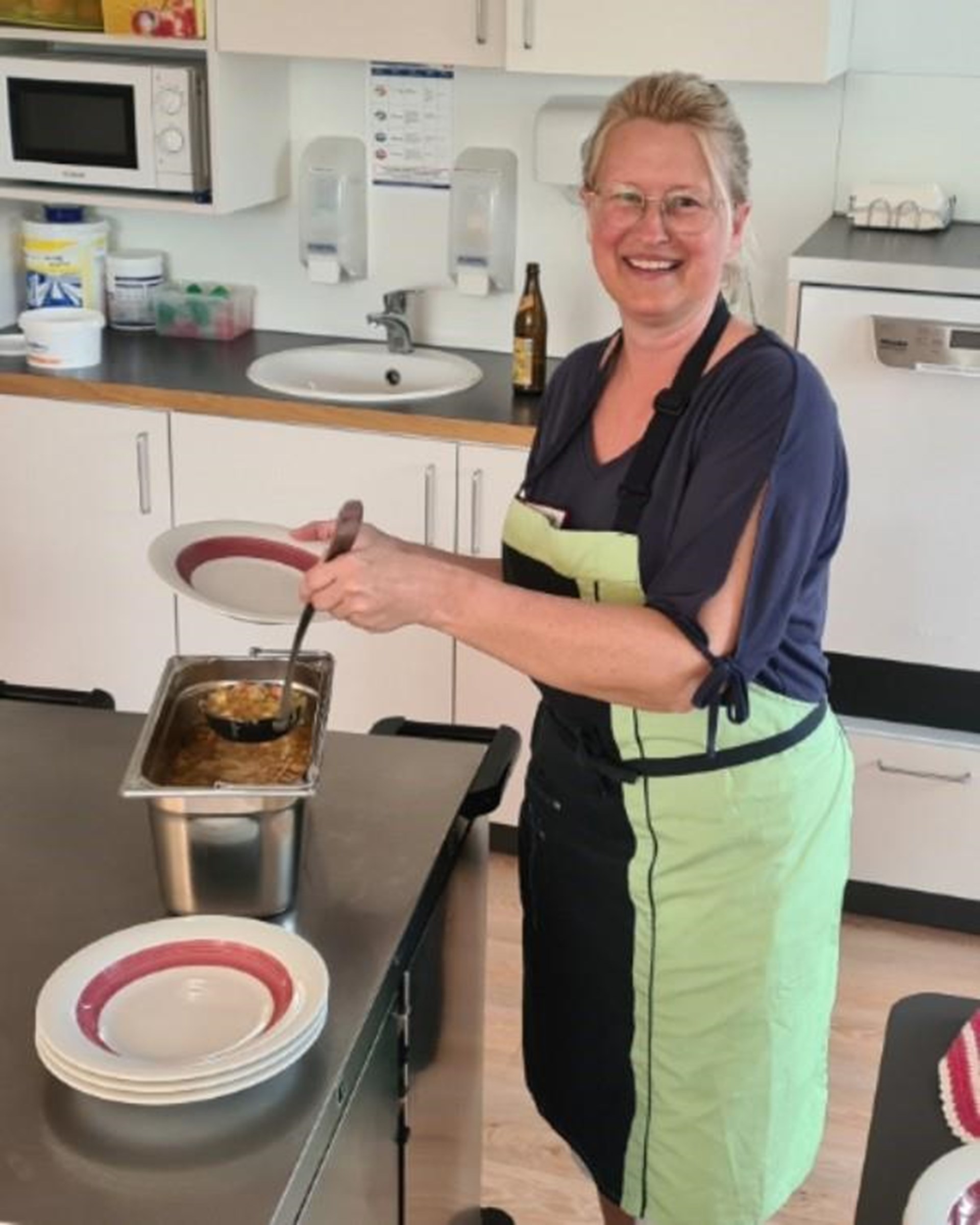 Michaela Glashauser bei der Arbeit